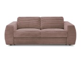 3er Sofa BOBOCHIC HUGO Boucle-Stoff rosa