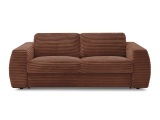 3er Sofa BOBOCHIC HUGO Boucle-Stoff orange