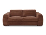 3er Sofa BOBOCHIC HUGO Boucle-Stoff orange