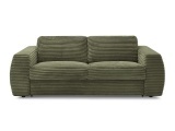 3er Sofa BOBOCHIC HUGO Boucle-Stoff grün