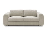 3er Sofa BOBOCHIC HUGO Stoff mit Textur beige