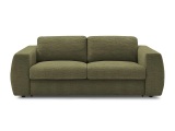 3er Sofa BOBOCHIC HUGO Stoff mit Textur grün