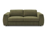 3er Sofa BOBOCHIC HUGO Stoff mit Textur grün