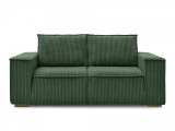 3er Sofa BOBOCHIC CHELSEA Cord-Stoff grün