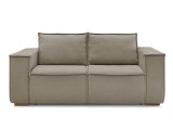 3er Sofa BOBOCHIC CHELSEA Stoff mit Textur taupe