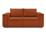 3er Sofa BOBOCHIC CHELSEA Stoff mit Textur orange