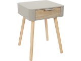 Home - Nachttisch - Hellbraun und Taupe