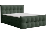 Boxspringbett ANGORA grün 180x200cm halbfest
