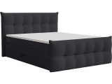 Boxspringbett ANGORA grafit 180x200cm halbfest