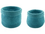 DiAqua Strickkorb blau