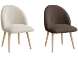 BOBOCHIC Set mit 2 Stühlen LALIE Stoff beige