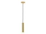 House Nordic - Paris Pendelleuchte - Messing mit einer 120 cm langen Stoffkordel