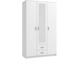 Drehtürenschrank HANA weiss 3 Türen 2 Schubladen