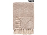 HOUSE NORDIC Decke BURSA 130x180cm taupe bedruckt
