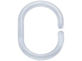 Diaqua - Duschvorhanghaken Basic Transparent, 12 Stück