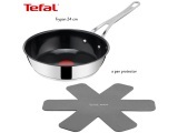 JAMIE OLIVER TEFAL Bratpfanne CLASSIC COOK Ø24cm stahl rostfrei silber