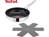 JAMIE OLIVER TEFAL Bratpfanne CLASSIC COOK Ø28cm 2-teilig stahl rostfrei silber