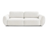 3er Sofa BOBOCHIC DENISE Stoff mit Textur weiss