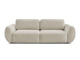 3er Sofa BOBOCHIC DENISE Stoff mit Textur beige