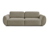 3er Sofa BOBOCHIC DENISE Stoff mit Textur taupe