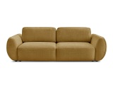 3er Sofa BOBOCHIC DENISE Stoff mit Textur gelb