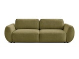 3er Sofa BOBOCHIC DENISE Stoff mit Textur grün