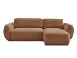 Ecksofa BOBOCHIC DENISE Stoff mit Textur orange