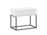 Nachttisch CADRO 1 Schublade 60x38.5x51.7cm weiss matt / laminiert