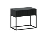Nachttisch CADRO 1 Schublade 60x38.5x51.7cm anthrazit matt / laminiert