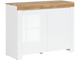 Kommode HOLTEN 2 Türen 42x106x83.5cm weiss laminiert