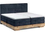 Elektrisches Boxspringbett CRUDO blau 160x200cm flexibel