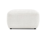 Sitzsack BOBOCHIC DENISE 65x75x42cm stoff mit textur weiss