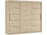 Schwebetürenschrank AVILA artisan eiche 3 Türen
