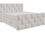 Boxspringbett ARIA beige 180x200cm halbfest