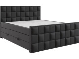 Boxspringbett ARIA schwarz 180x200cm halbfest