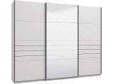 Schwebetürenschrank JASPER weiss 3 Türen