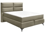 Boxspringbett EDEN taupe 180x200cm fest