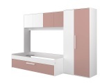 Bett wandelbar ELIO 90x200cm weiss