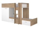 Hochbett TRENDY TRASMAN 200x90cm weiss