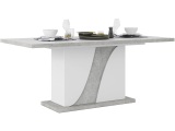 Tisch ausziehbar GOYA 180-225-225x90x76cm weiss glänzend