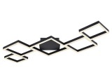 LED-Deckenleuchte Kurio, fünfflammig, schwarz, CTT