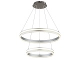 Hängelampe FRANCINE variable Intensität 60x120cm 60W silberfarben