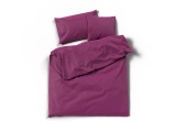 CONFORAMA, Duvetbezug SATIN PRUNE 160x210 cm