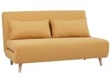 Bettsofa NEILS Stoff gelb 141x90x81cm