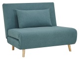 Bettsofa NEILS Stoff blau 101x90x81cm