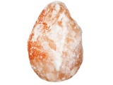 GLOBO STONE Tischleuchte Salzkristall, 3-5 kg, Bodenplatte U40510N mit Stein verschrau