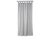 CONFORAMA, Vorhang RAYURE Durchsichtig Gestreift Grau Pfote Polyester 140 x 240 cm