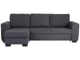 Ecksofa ARCADE Stoff dunkelgrau