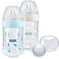 Nuk, NUK Starterset Nature Sense Twin mit Temperatur Control, in blau