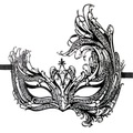 Easytoys Fetish - Durchbrochene venezianische Maske in Schwarz
